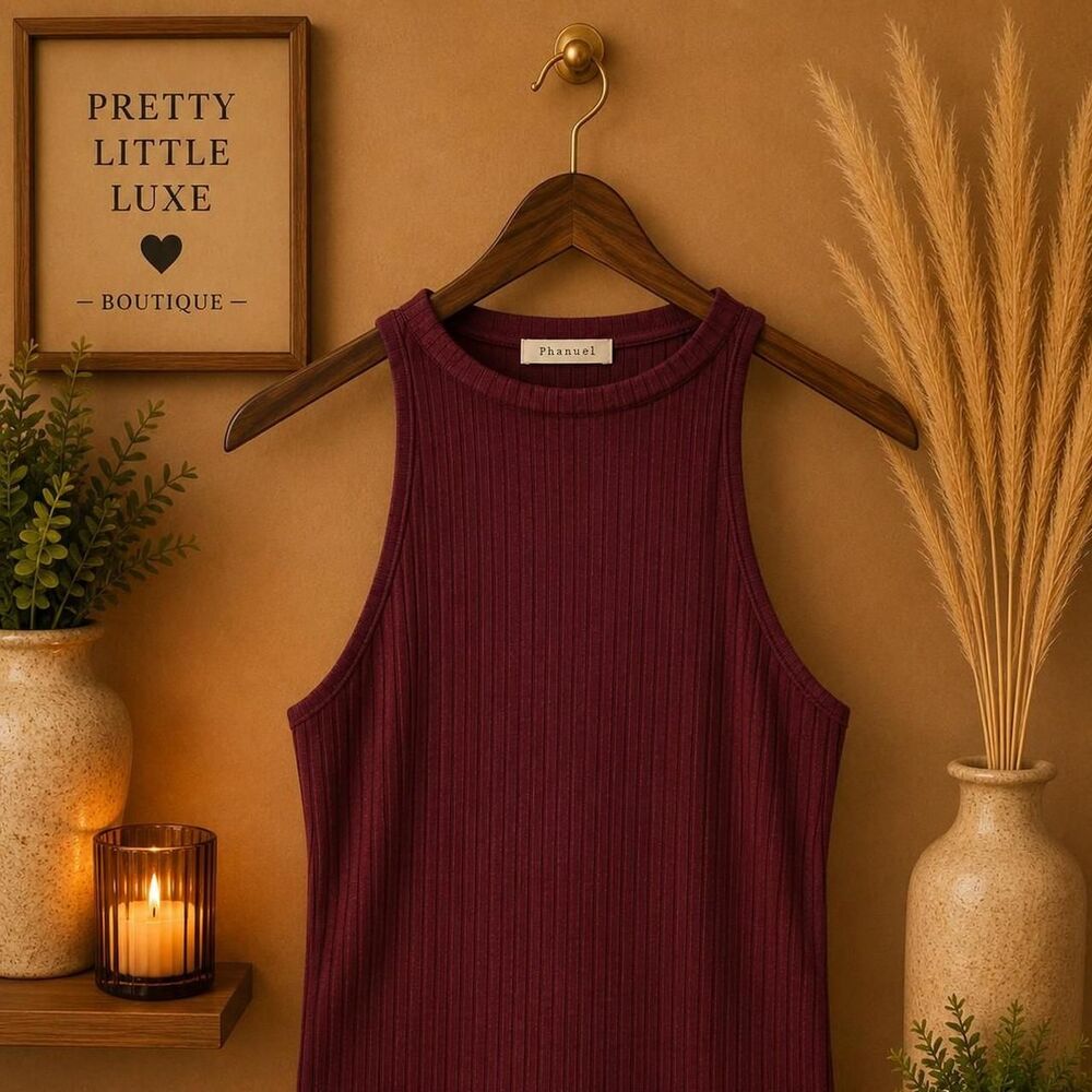 No-brand Women's Burgundy and Purple Crop-top